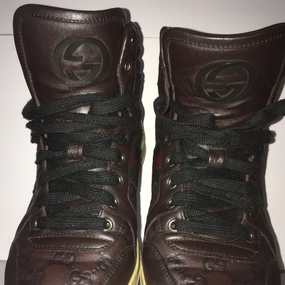 Gucci Signature leather hi-top sneaker